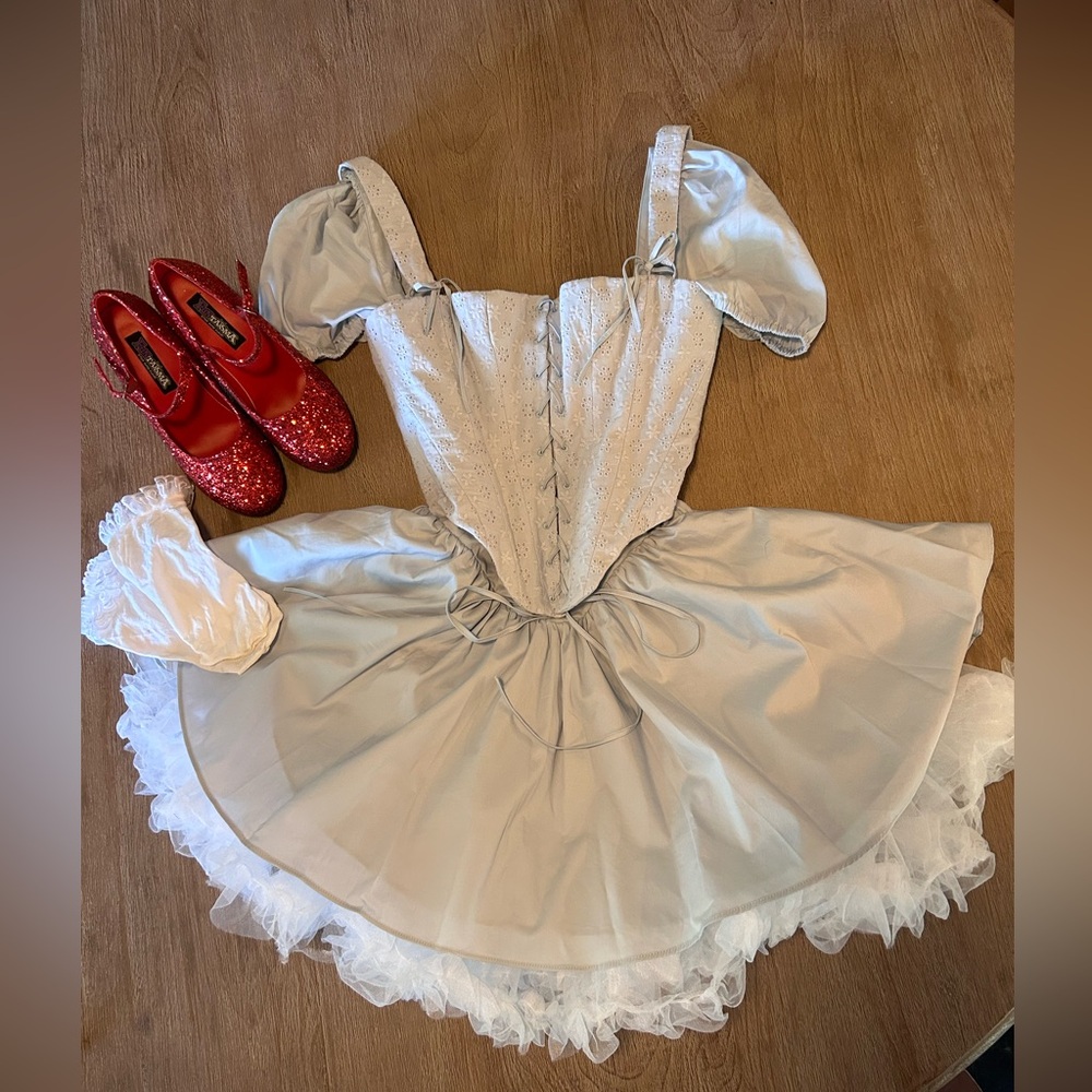 NWT House of CB Broderie Anglaise Corset Bodice Minidress
